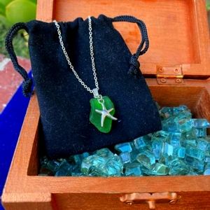 Sea Glass Starfish Pendant
